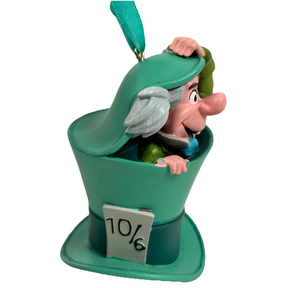 Disney Store Mad Hatter Ornament Alice In Wonderland Sketchbook Hat 3D New